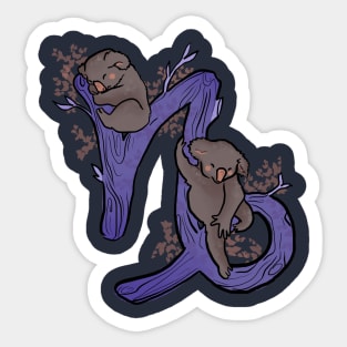 Cute capricorn koalas Sticker